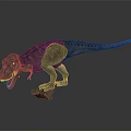 Realistic Tyrannosaurus Rex Dinosaur Model With Open Mouth And Detailed Skin