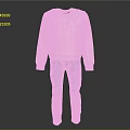 Casual Pink Sweatshirt With Balenciaga Lettering And Light Blue Jeans Outfit