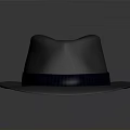 Classic Gray Fedora Hat With Dark Band As Daily Life Accessory