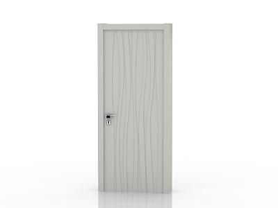 Modern solid wood door interior door 3d model