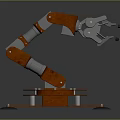 Modern Mechanical Arm Robot Arm Robot Arm Robot Head 3d model