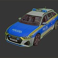 Modern Police Car Police Car Police Car Police Car 3d model