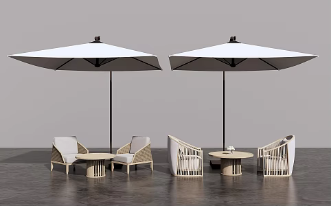 Modern Outdoor Sofa Outdoor Leisure Chair Sunshade 3d model