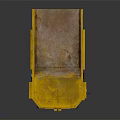 Caterpillar Yellow Dump Truck With Large Tires And Open Bed Design
