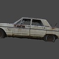 The wrecked rampage car 3d model