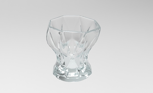 Glass shape glass wine glass 421 3d model