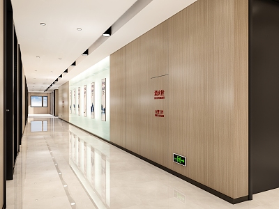 Modern Aisle Office Corridor model