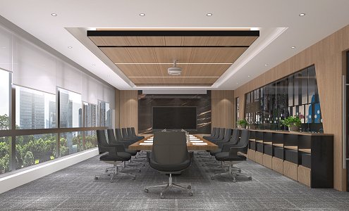 Modern Conference Room 3d model