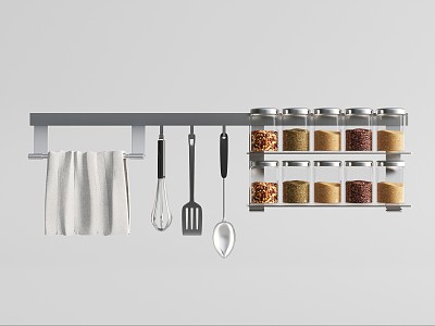 Modern Kitchen Supplies Kitchen Condiment Combination Kitchenware Towel Rack model