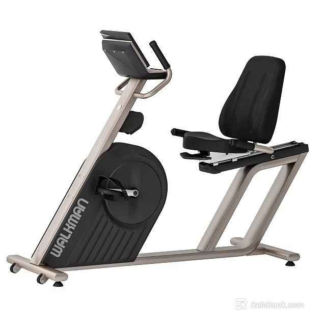 WOLFMAN Recumbent Exercise Bike with Ergonomic Seat and Digital Console for Home Fitness Training 3d model 