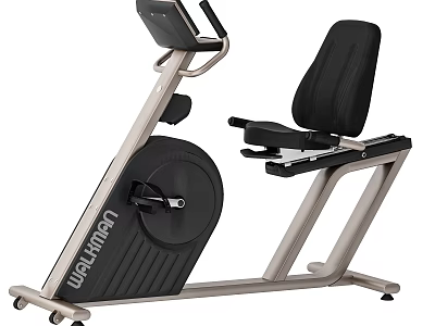 WOLFMAN Recumbent Exercise Bike with Ergonomic Seat and Digital Console for Home Fitness Training 3d model