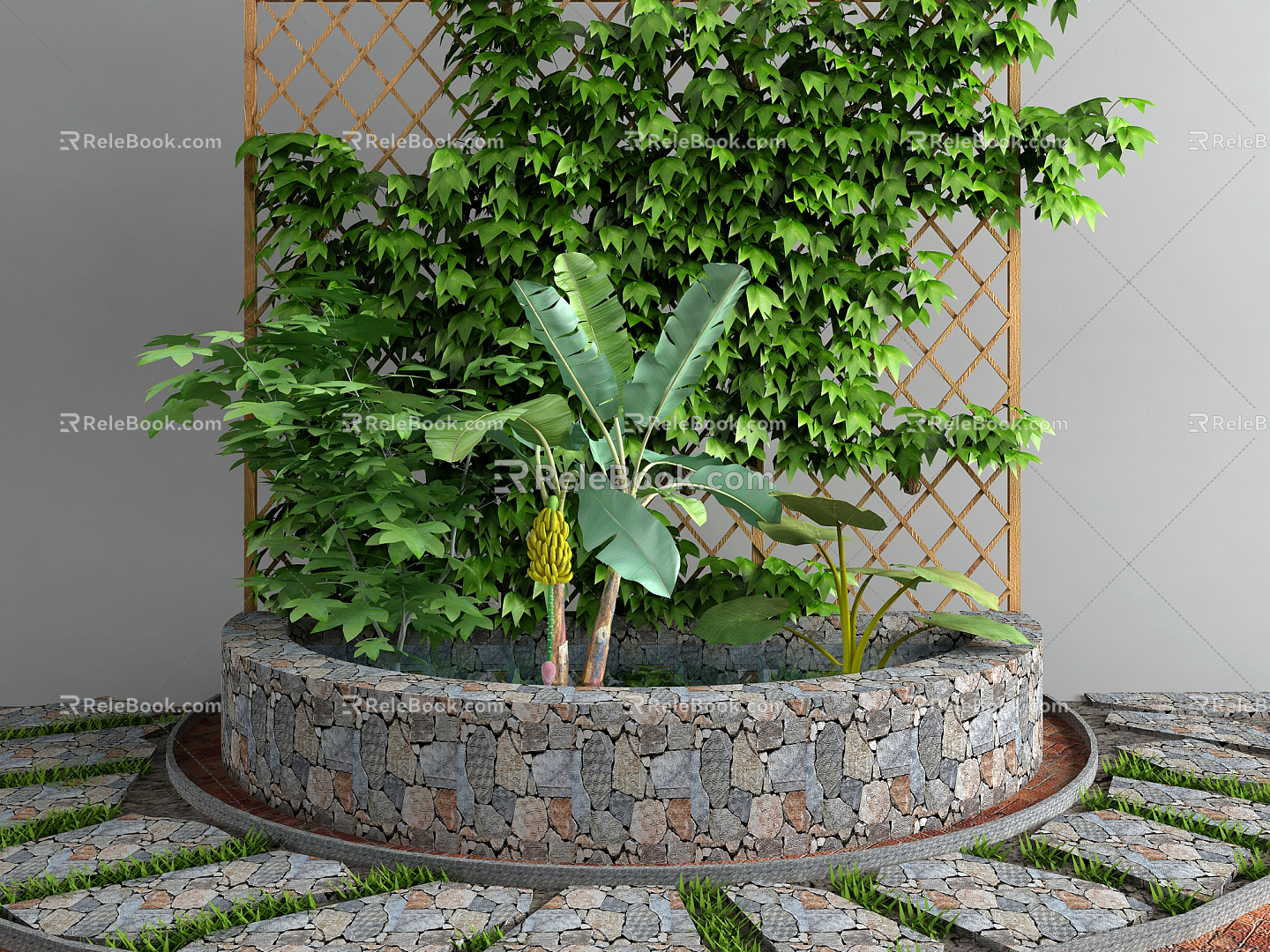 Modern Vine Vine Green Plant model