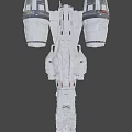 Futuristic Sci Fi Fighter Jet With Twin Engines And Metallic Exterior Design