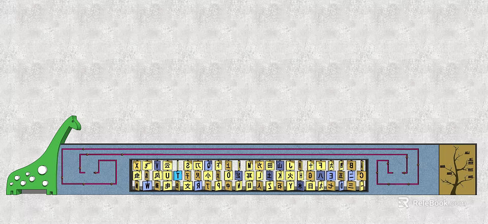 Modern Feature Wall Design With Textured Surface And Decorative Patterns 3d model