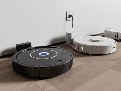 Smart Multiple Robot Vacuum Cleaners With Different Designs For Home Floor Cleaning 3d model