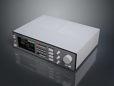 Professional Electronic Device With Digital Display Control Panel And Functional Buttons 3d model