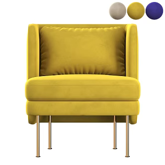 Lounge Single Chair 3d model