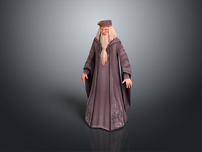 Female Elf Cartoon Witch Magic Witch Magic Girl Magician Elf Mage Warlock Wizard 3d model