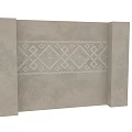 Vintage Background Wall With Intricate Geometric Patterns And Textured Surface 3d model