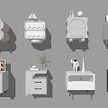Bedside table 3d model