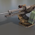 Turret cannon automatic turret turret light machine gun turret low face number low model simple model game sub-era film and television level super realistic high precision 3d model