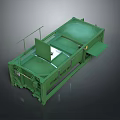 Green Large Industrial Processing Machine With Platform And Control Panel For Industrial Use 3d model