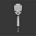 Silver Metal Pneumatic Wrench Heavy Duty Industrial Tool With Ergonomic Handle For Mechanical Repair