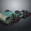 Camouflage Green Military Transport Vehicle With Multi Wheels And Spare Tires