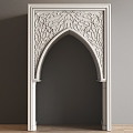 European-style portal arch pass 3d model