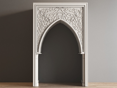 European-style portal arch pass 3d model