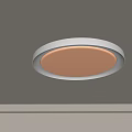 Sleek Round White Modern Ceiling Light with Illuminated Design and Ceiling Mount 3d model