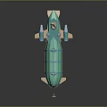 Modern Spaceship Spacecraft 3d model