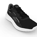 Reebok Black And White Mesh Sneakers With White Sole And Brand Logo
