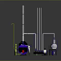 COETHERM Industrial Equipment Setup With Pipelines Tower Structures And Machine Components