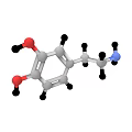 Organ And Hair Related 3D Molecular Structure Model With Atom Parts