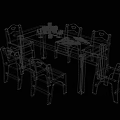 Kindergarten Classroom Setup With Wooden Table Six Chairs Building Blocks Toy Cars And Train Tracks