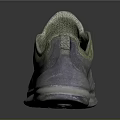 Nike Green And Gray Sports Shoes With Mesh Upper And Lace Up Design