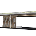 Modern Garden Landscape Pavilion With Wooden Strip Walls Green Roof And Bench
