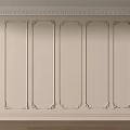 Elegant Modern Plaster Molding Design On Wall And Ceiling With Decorative Patterns 3d model