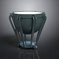 Modern Drum Shaped Furniture With Metal Frame And Round Top Surface