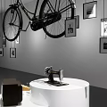 Modern display stand shows old memory art installation 3d model