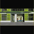 Modern Shopping Mall Store Exterior Design With Glass Doors And Commercial Entrance Facade