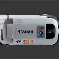 Canon Silver Camcorder With 41X Optical Zoom Lens And Compact Design