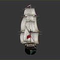 Modern Sailing Cartoon Sailing 3d model