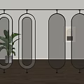 glass partition bathroom partition changhong glass partition wall oil sand glass partition living room partition screen partition restaurant partition 3d model