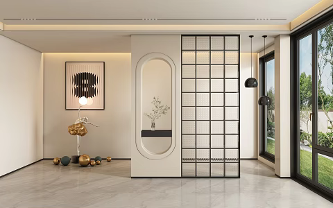 Entrance aisle partition 3d model