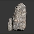 Natural Stone Pieces With Different Sizes Various Shapes And Textured Gray White Surface