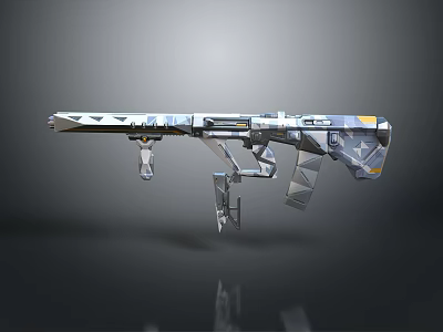 rifle semi-automatic rifle combat rifle battle rifle carbine war rifle attack rifle 3d model