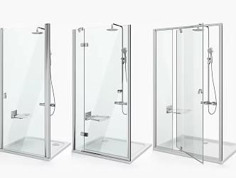 Modern Shower Room Shower Partition Shower 3d model