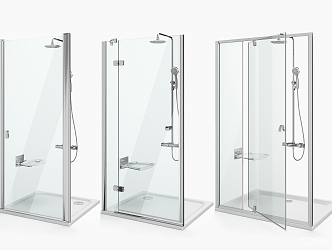 Modern Shower Room Shower Partition Shower 3d model